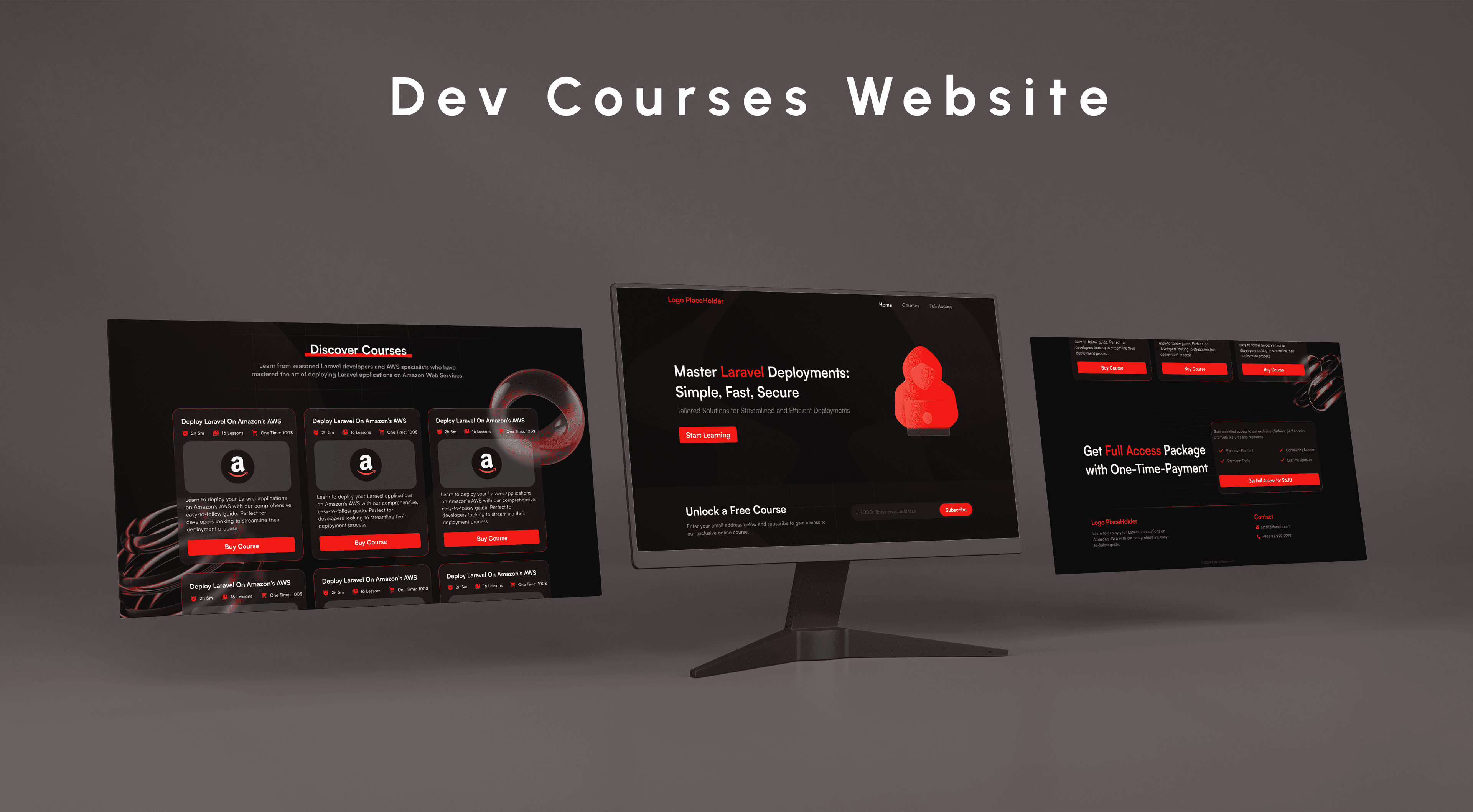 Dev Courses Website