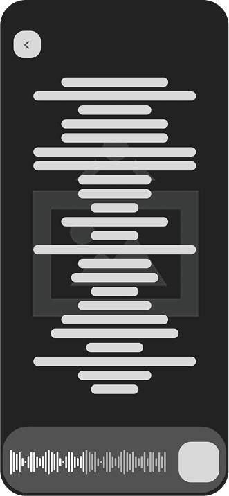 lyrics wireframe screen.