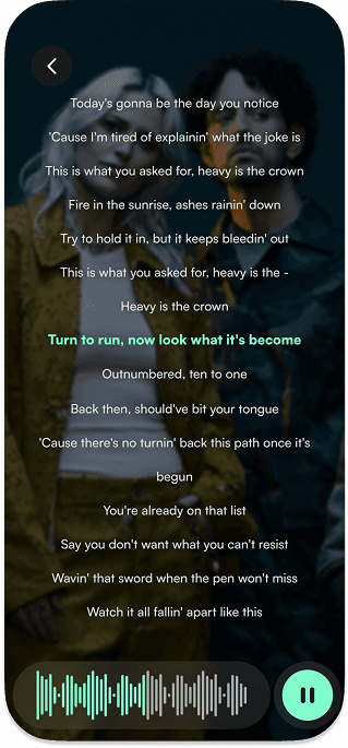 Lyrics Screen